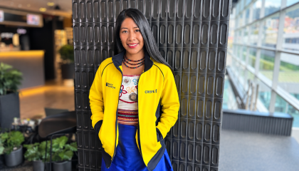Yanna Guillín, durante una entrevista con PRIMICIAS en Quito, el 29 de septiembre de 2026.