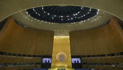 Fotografía de archivo de una de las sesiones de la Asamblea General de las Naciones Unidas, en la sede de la ONU, en Nueva York (EE.UU.), 16 de octubre de 2026.