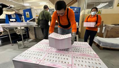El 19 de octubre de 2026 continuó la impresión de papeletas electorales en el Instituto Geográfico Militar (IGM).