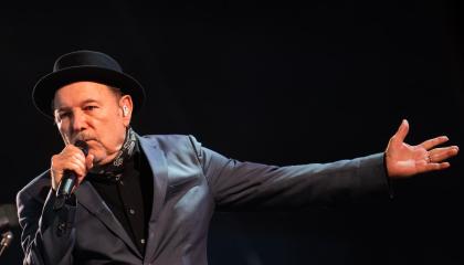 Rubén Blades durante su concierto de Año Nuevo en Ciudad de México, el 31 de diciembre de 2023.