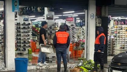 Inundación por lluvias en Carapungo, norte de Quito, 21 de octubre de 2026.