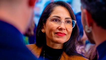Fotografía de archivo de Luisa González, excandidata presidencial del correísmo en Ecuador.