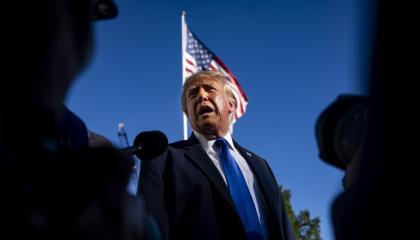 Imagen de Donald Trump, presidente de Estados Unidos, en declaraciones a la Prensa, en Washington, 22 de octubre de 2026.
