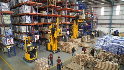 Planta de distribución de Femsa, a cargo de las marca Fybeca y SanaSana, en Amaguaña.