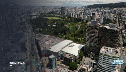 Vista aérea de Quito en el sector de La Carolina