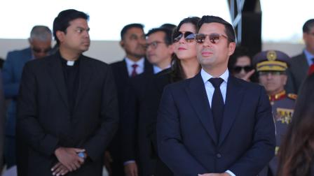 El ministro Michele Sensi-Contugi, en un evento en Quito, el 8 de agosto de 2024.