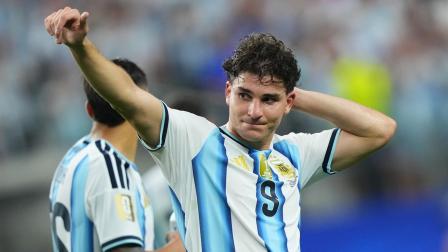 Julián Álvarez celebrando la victoria de Argentina ante Austria este lunes 22 de junio de 2026 por el Mundial 2026.