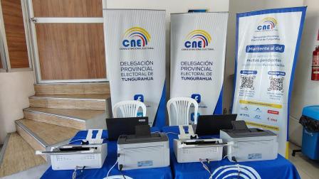 Mesas técnicas de apoyo del CNE para la inscripción de candidaturas de las elecciones seccionales, Tungurahua, 2 de agosto de 2026.