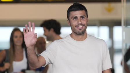 'Rodri' llegó este lunes 17 de agosto a Barcelona, un día después de que el FC Barcelona alcanzara un principio de acuerdo con el Manchester City para el traspaso del jugador.