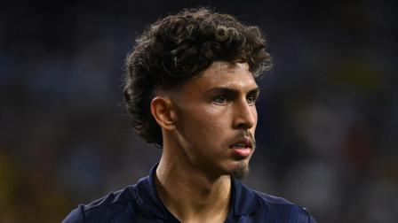 Jeremy Sarmiento con la selección ecuatoriana de fútbol en la Copa América, el 4 de julio de 2024.