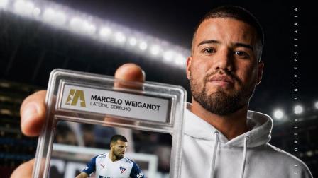 Liga de Quito anunció el fichaje del argentino Marcelo Weigandt, el 22 de agosto de 2026.