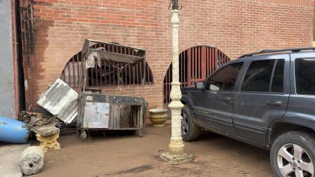 Una vivienda afectada por las lluvias en Caracas el 23 de agosto de 2026.