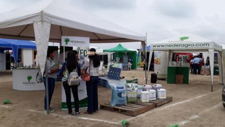 Imagen de un stand comercial de Nederagro, en septiembre de 2018. 