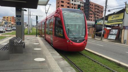 Parada El Salado del tranvía, en el sur de Cuenca, el 11 de febrero de 2021. 