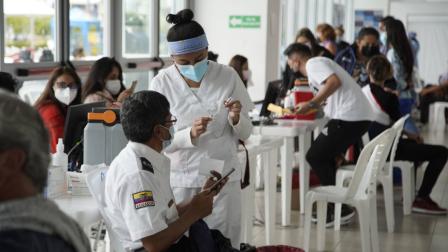 Jornada de vacunación en el Parque Bicentenario, 13 de julio de 2021.