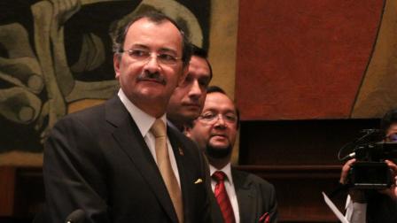 El excontralor, Carlos Pólit, en una imagen de archvo durante una comparecencia en la Asamblea Nacional.