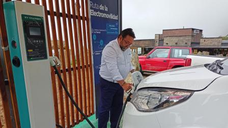 La segunda electrolinera está en el kilómetro 65 de la vía Cuenca-Molleturo-El Empalme. 11 de agosto de 2022