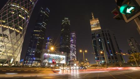 Vista de una de las zonas más exclusivas de Doha, Qatar.