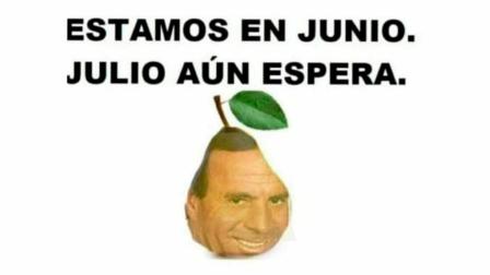 Imagen de uno de los memes de Julio Iglesias que circulan en junio.