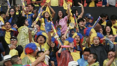 Hinchas de Ecuador en el partido entre la Tri y Paraguay, jugado en el estadio Rodrigo Paz Delgado, el pasado 10 de octubre de 2024.