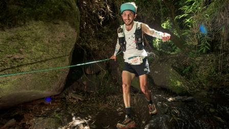 El atleta ecuatoriano, Joaquín López, durante la primera edición del Quito Trail by UTMB en agosto de 2024.