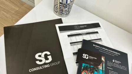 Material informativo y publicitario de SG Consulting Group.