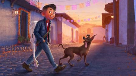 Primer arte conceptual de ‘Coco 2’, que muestra a Miguel ya adolescente junto a Dante. La película se estrenará en noviembre de 2029.