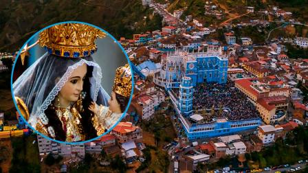 Fiesta en el Santuario de El Cisne por el inicio de la Caminata de la Virgen de El Cisne 2026.