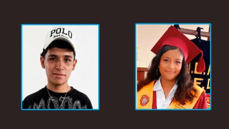 Elías Baldeón y Meredy Orosco, adolescentes desaparecidos en Quito.