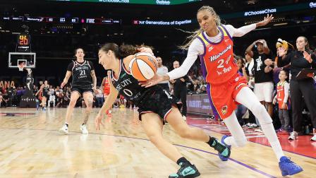 Partido de la WNBA en Estados Unidos, una de las ligas femeninas que más han crecido en apoyo en este año.