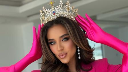 Nadia Mejía, Miss Universo Ecuador 2025, en una foto publicada en sus redes sociales el 14 de agosto de 2026.