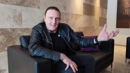 Fabio Lione durante una entrevista con Primicias en Quito, el 20 de agosto de 2026.