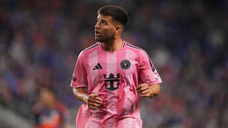 Marcelo Weigandt, nuevo fichaje de Liga de Quito durante un partido con el Inter Miami ante el FC Cincinnati por la MLS 2025.