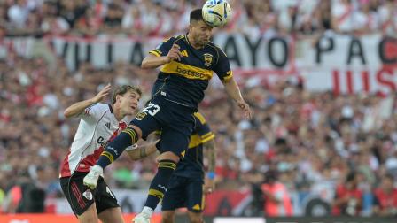 Marcelo Weigandt, nuevo fichaje de Liga de Quito, en un partido con Boca Juniors ante River Plate el 19 de abril de 2026.
