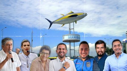 Imagen referencial de los candidatos inscritos a la alcaldía de Manta para las elecciones seccionales adelantadas 2027.