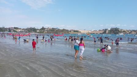 Fotografía de la playa de Ayangue, en Santa Elena.