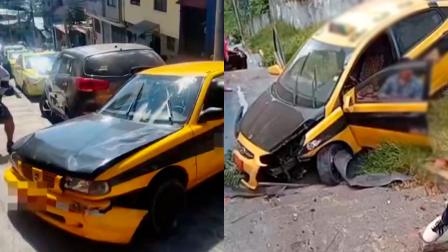 Accidentes de tránsito de taxis en Quito.