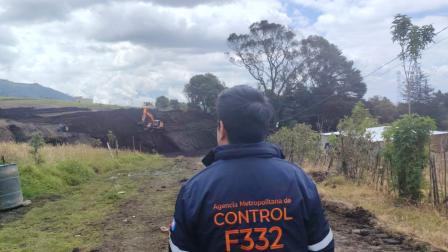 Personal de la AMC en Guamaní, donde se talaron árboles nativos, 26 de agosto de 2026.