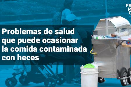 Problemas de salud por comer comida contaminada. 