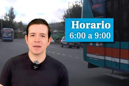 Entre el lunes 16 de septiembre y el viernes 20 de septiembre, de 6:00 a 9:00, vuelve el carril exclusivo para buses en Quito, en la Autopista General Rumiñahui, entre Alma Lojana y El Trébol.