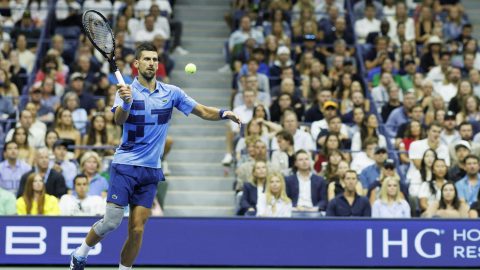 Novak Djokovic, durante la tercera ronda del US Open, el 30 de agosto de 2024.