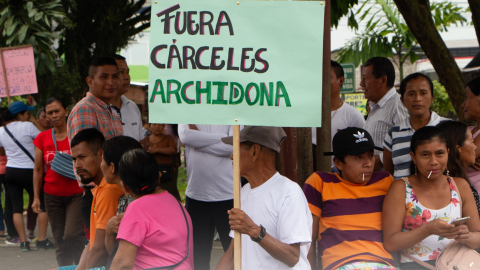 El 5 de septiembre de 2024, las autoridades y la comunidad de Archidona (Napo) marcharon en contra de la construcción de una cárcel de máxima seguridad.