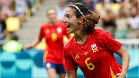 Aitana Bonmatí, durante los Juegos Olímpicos de París 2024.