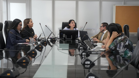 Imagen referencial de la ministra de Desarrollo Económico, Sariha Moya, 15 de septiembre de 2026.