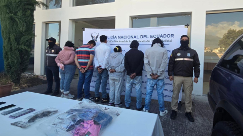 Captura de los sospechosos de integrar 'Los Invisibles', una facción de Los Lobos que operaba en Quito.