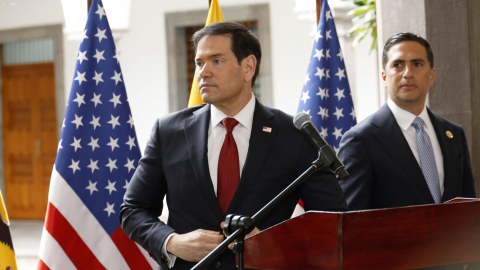 Marco Rubio, secretario de Estado de Estados Unidos, en Ecuador, el 9 de septiembre de 2026.