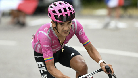 Richard Carapaz, durante una etapa del Tour de Francia, el 18 de julio de 2026.