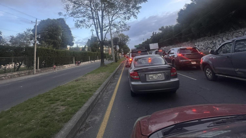 El tráfico que se registró en Quito por la carrera She Run, 17 de octubre de 2026.