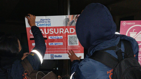 Clausura de la sede de la Asociación de Empleados del Consejo Provincial de Pichincha, ubicada en el sector San Antonio de Pichincha, en Quito, el 10 de octubre de 2026, por parte de la AMC.