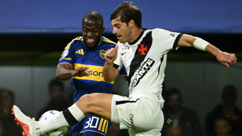 Enner Valencia, durante la semifinal de ida de la Copa Sudamericana ante Vasco da Gama, el 13 de octubre de 2026.